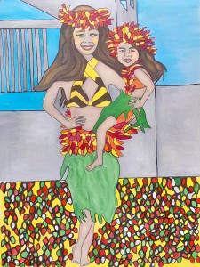 A Festive Aloha............. (acrylic on canvas 30" X 40")