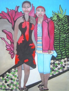 Luau Ladies  (acrylic on canvas 30" X 40")