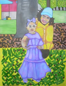 Mom and Her Little Darling............. (acrylic on canvas 30" X 40")