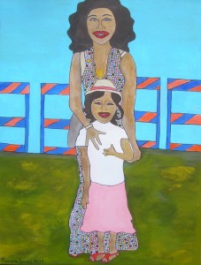 The Magic of Mom and I............................... (acrylic on canvas 30" X 40") 